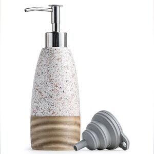 Textured Soap Dispenser with Funnel